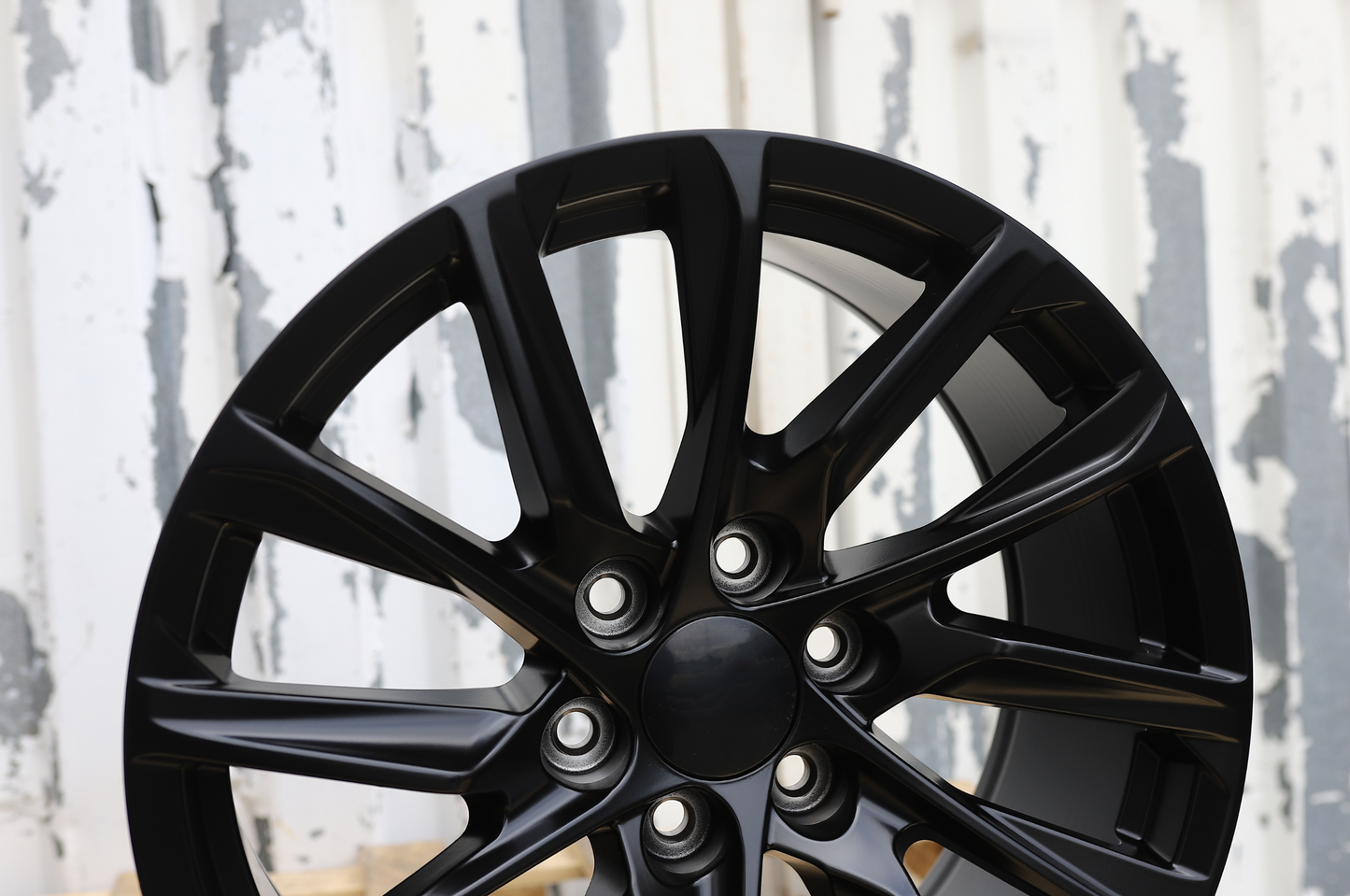 22x9" Matte Black Wheels (6x139.7) Fits Chevy Tahoe Suburban GMC Yukon Cadillac Escalade