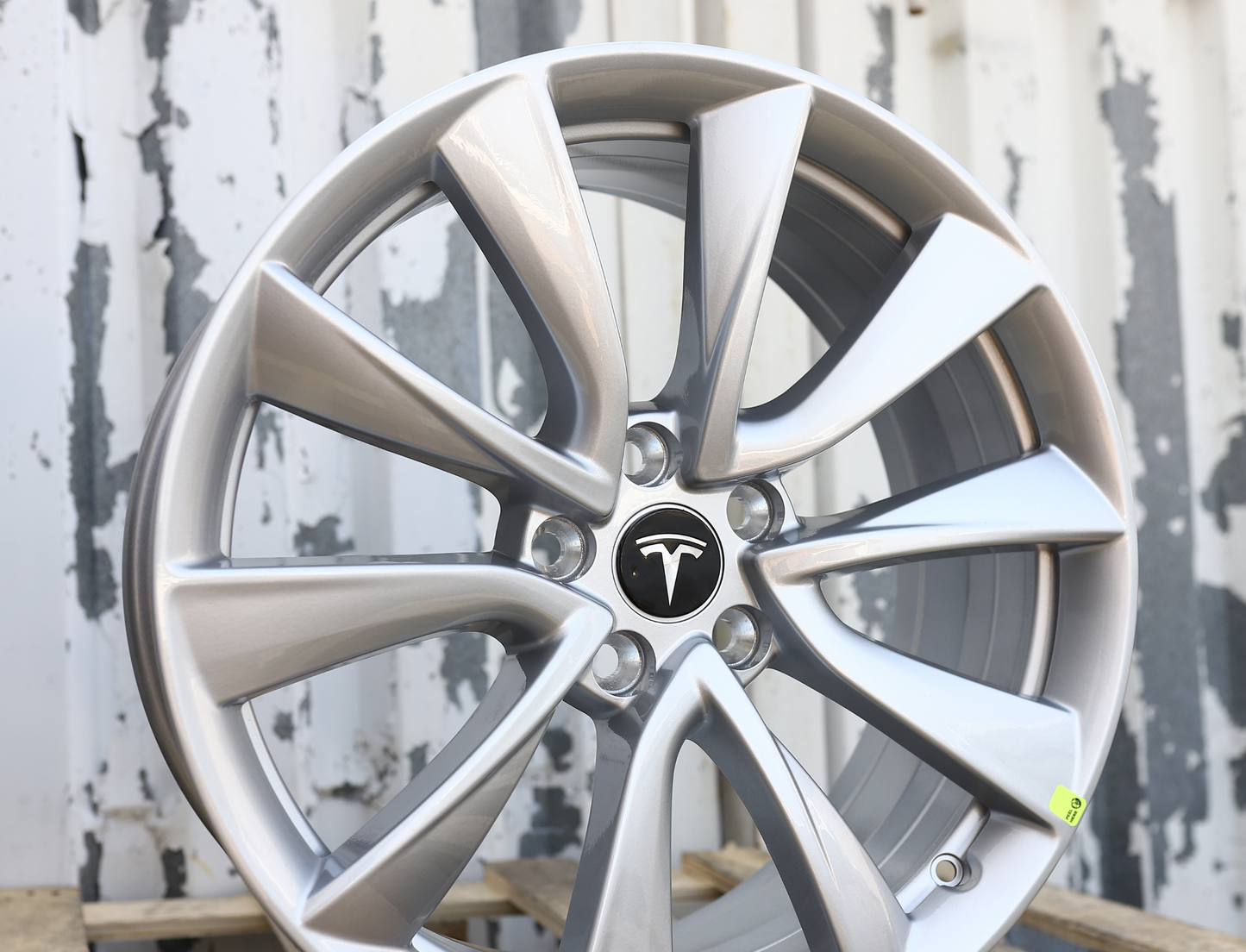 19x8.5" Silver Stiletto Style Wheels (5x114.3) Fits Tesla Model 3 & Model Y AWD/RWD, Long Range & Performance