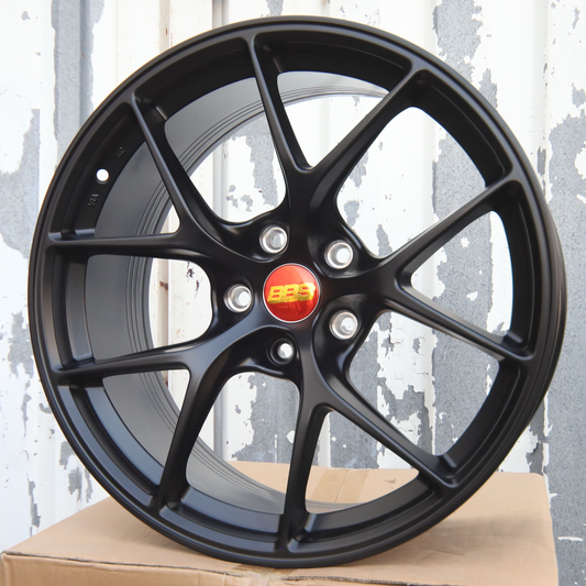 19x9.5" Satin Black Wheels (5x114.3) Fits 370Z G37 Q50 WRX Accord IS300 Mustang