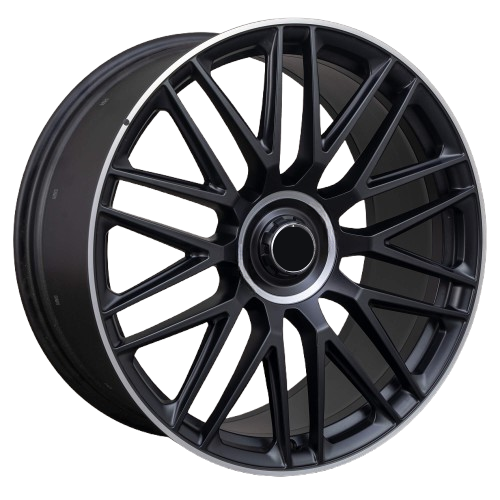 Automotive Wheel Rim Replacement Matte Black Mercedes Style 18 Inch