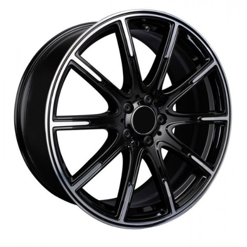 Automotive Wheel Rim Replacement Black Brabus Style 20 Inch