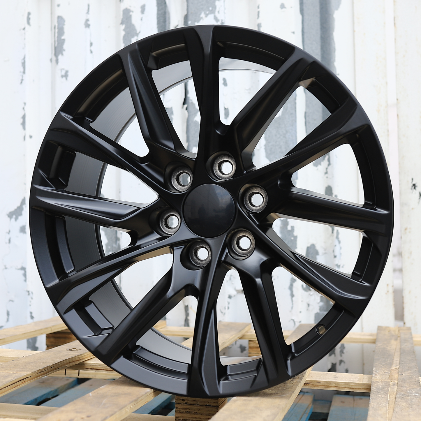 22x9" Matte Black Wheels (6x139.7) Fits Chevy Tahoe Suburban GMC Yukon Cadillac Escalade