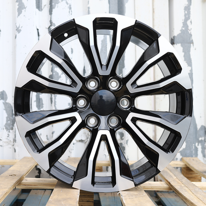 20x9" Black Machine Wheels (6x139.7) Fits Chevy Tahoe Suburban GMC Yukon Cadillac Escalade