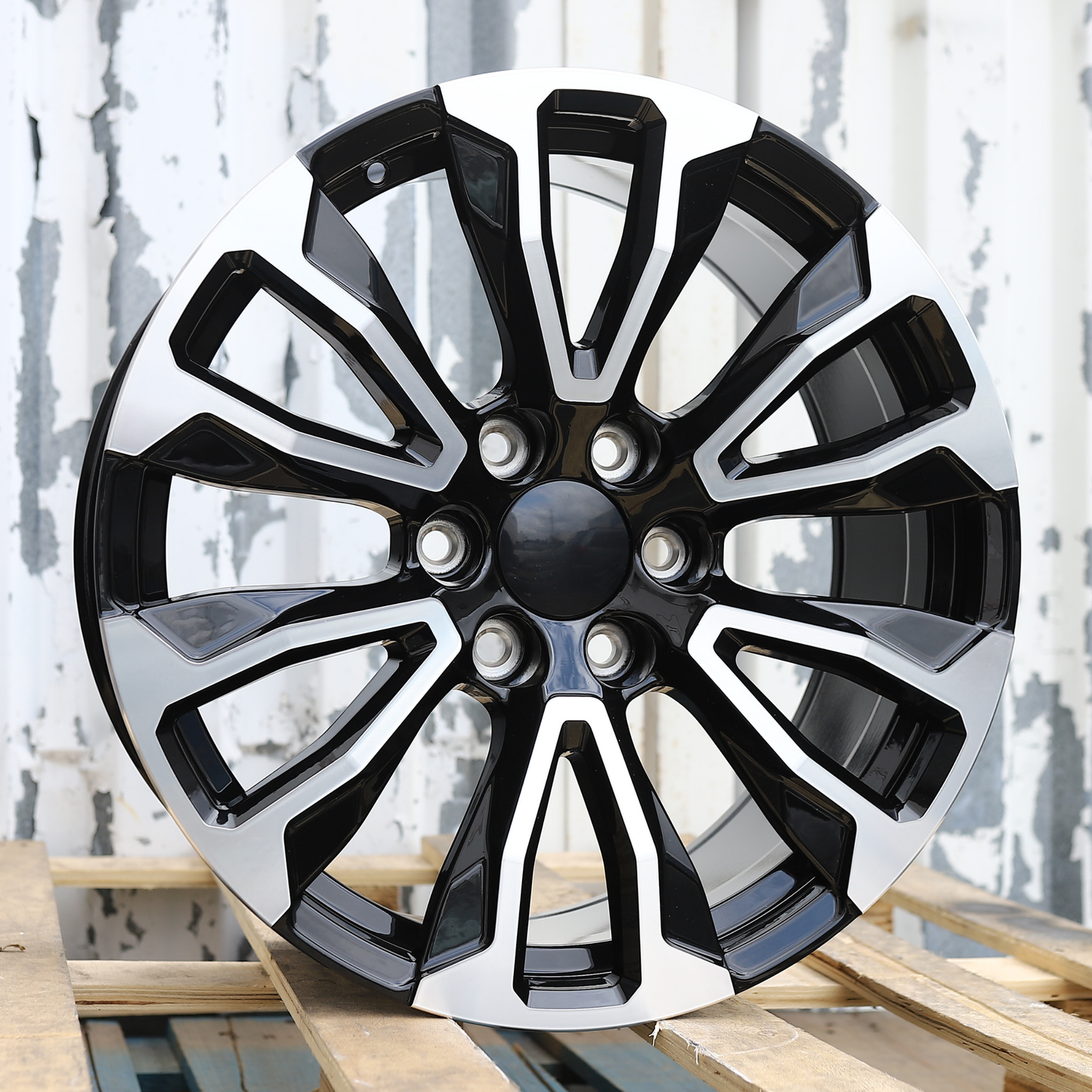 20x9" Black Machine Wheels (6x139.7) Fits Chevy Tahoe Suburban GMC Yukon Cadillac Escalade
