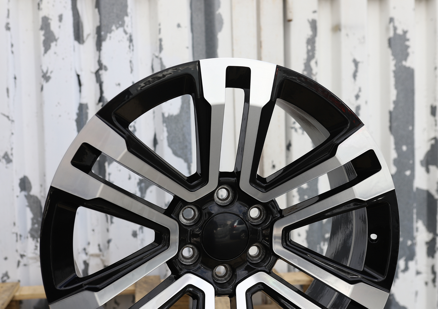 22x9" Black Machined Wheels (6x139.7) Fits Chevy Tahoe Suburban GMC Yukon Cadillac Escalade