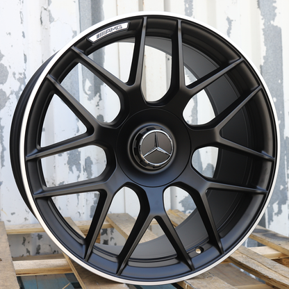 21x10" Satin Black Mercedes G63 AMG Style Wheels (5x130) Fits G63 G550 G500