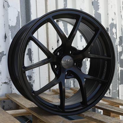 19x9.5" Satin Black RI-A BBS Style Wheels (5x114.3) Fits Nissan 370Z Infiniti G37 Q50 Lexus IS350 WRX STI