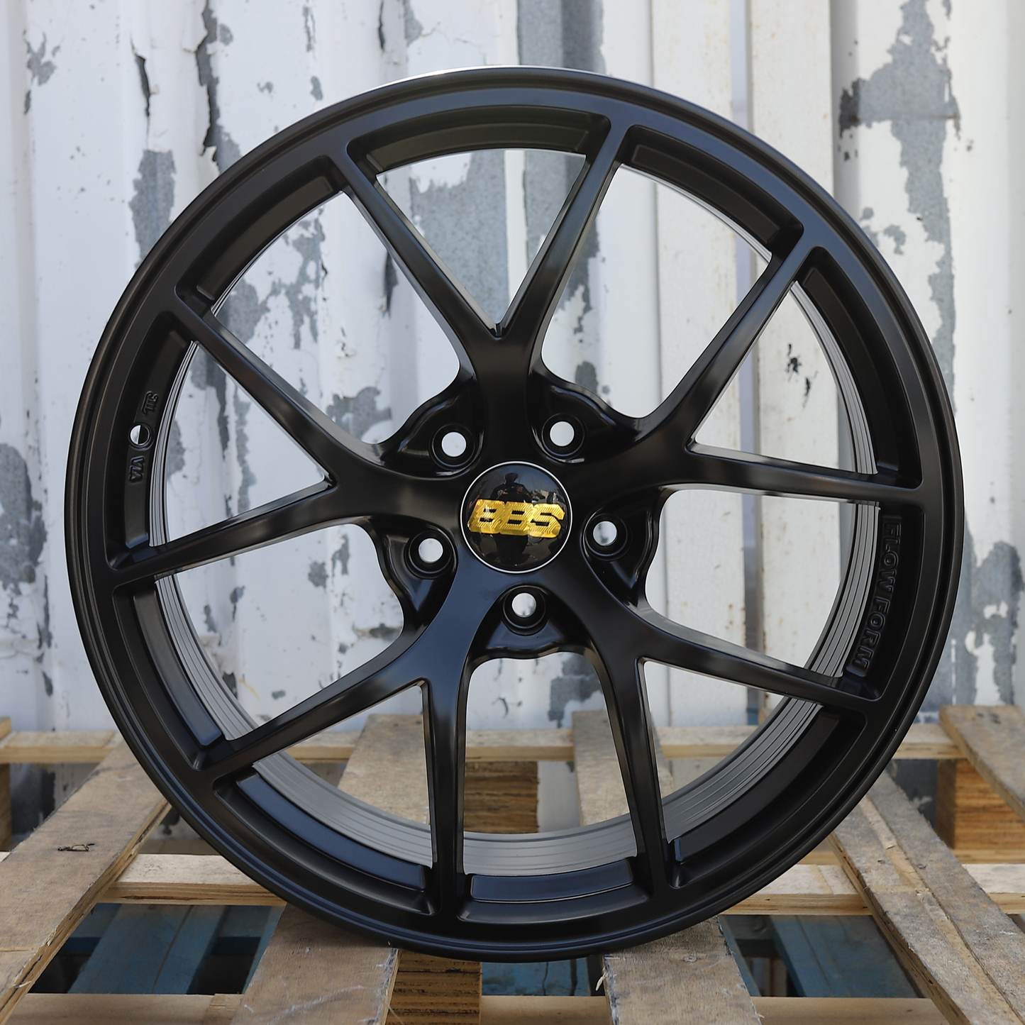19x9.5" Satin Black RI-A BBS Style Wheels (5x114.3) Fits Nissan 370Z Infiniti G37 Q50 Lexus IS350 WRX STI