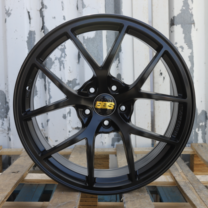 19x9.5" Satin Black RI-A BBS Style Wheels (5x114.3) Fits Nissan 370Z Infiniti G37 Q50 Lexus IS350 WRX STI