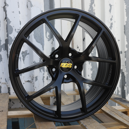 19x9.5" Satin Black RI-A BBS Wheels (5x120) Fits BMW 3 Series 5 Series