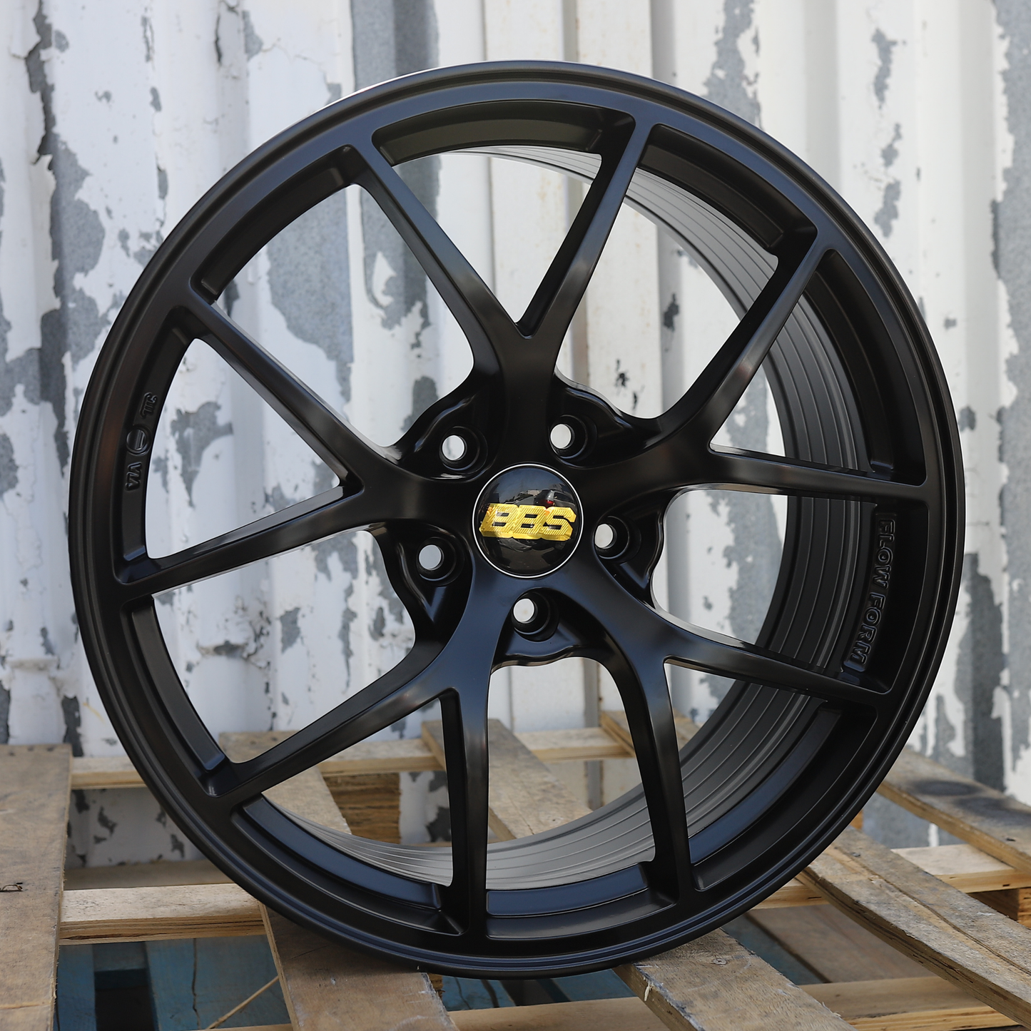 19x9.5" Satin Black RI-A BBS Style Wheels (5x114.3) Fits Nissan 370Z Infiniti G37 Q50 Lexus IS350 WRX STI