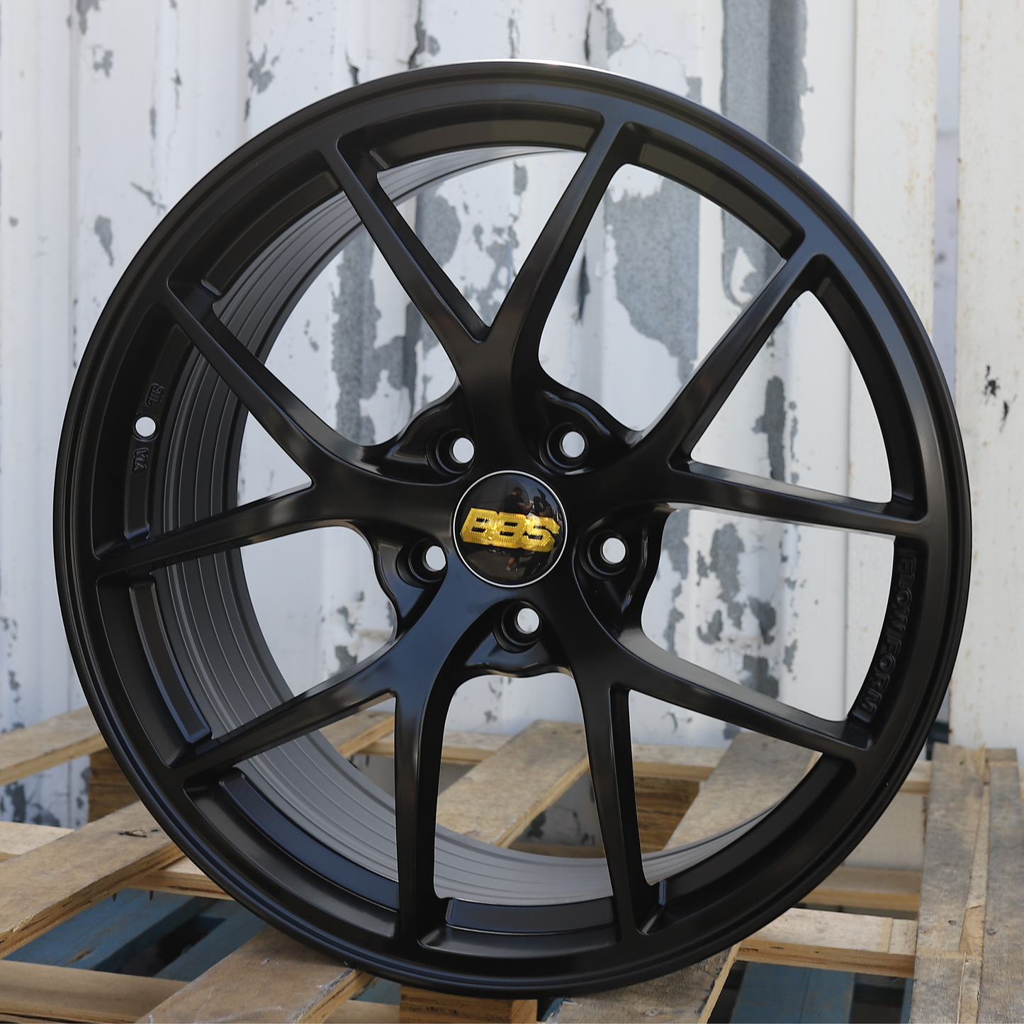 19x9.5" Satin Black RI-A BBS Style Wheels (5x114.3) Fits Nissan 370Z Infiniti G37 Q50 Lexus IS350 WRX STI