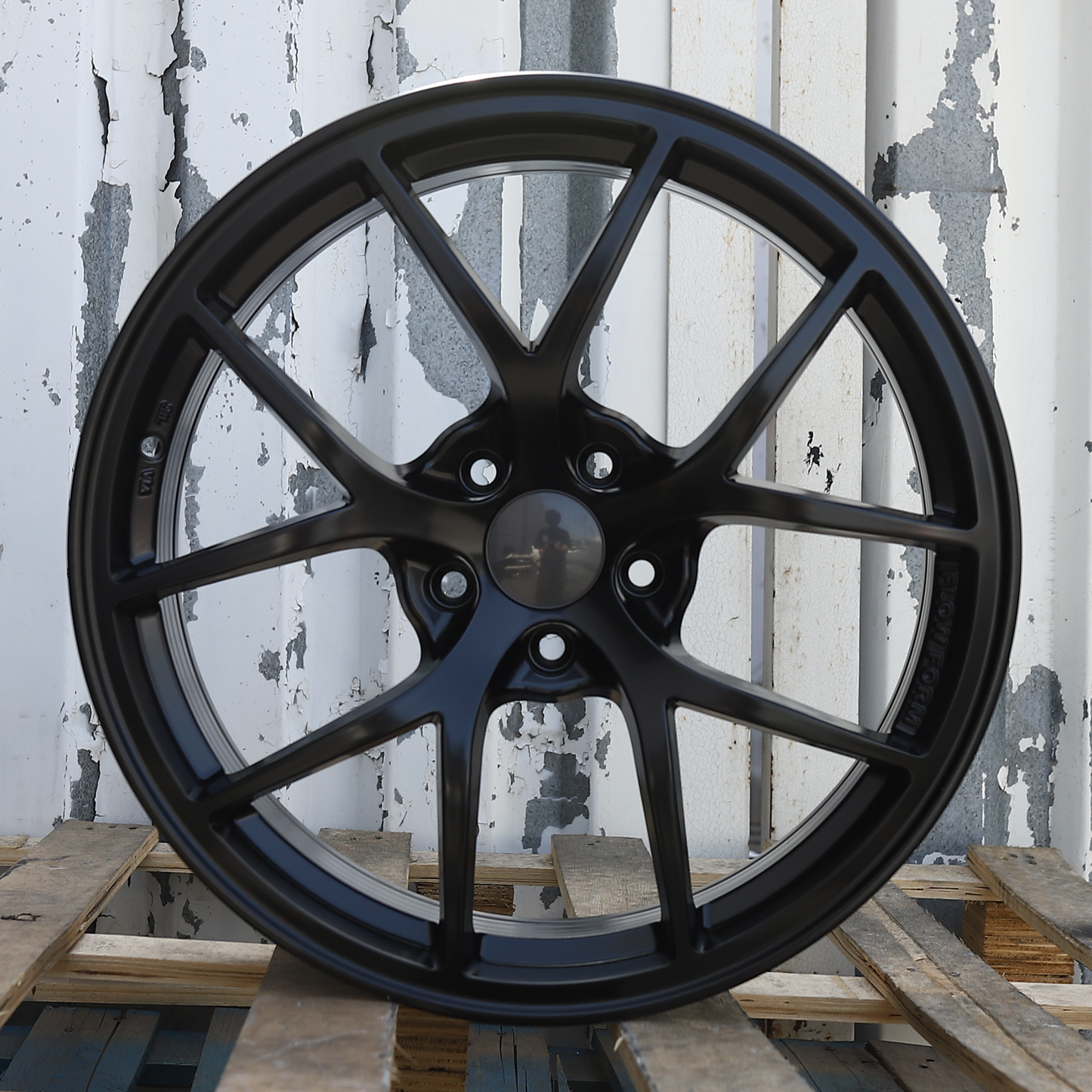 19x9.5" Satin Black RI-A BBS Style Wheels (5x114.3) Fits Nissan 370Z Infiniti G37 Q50 Lexus IS350 WRX STI