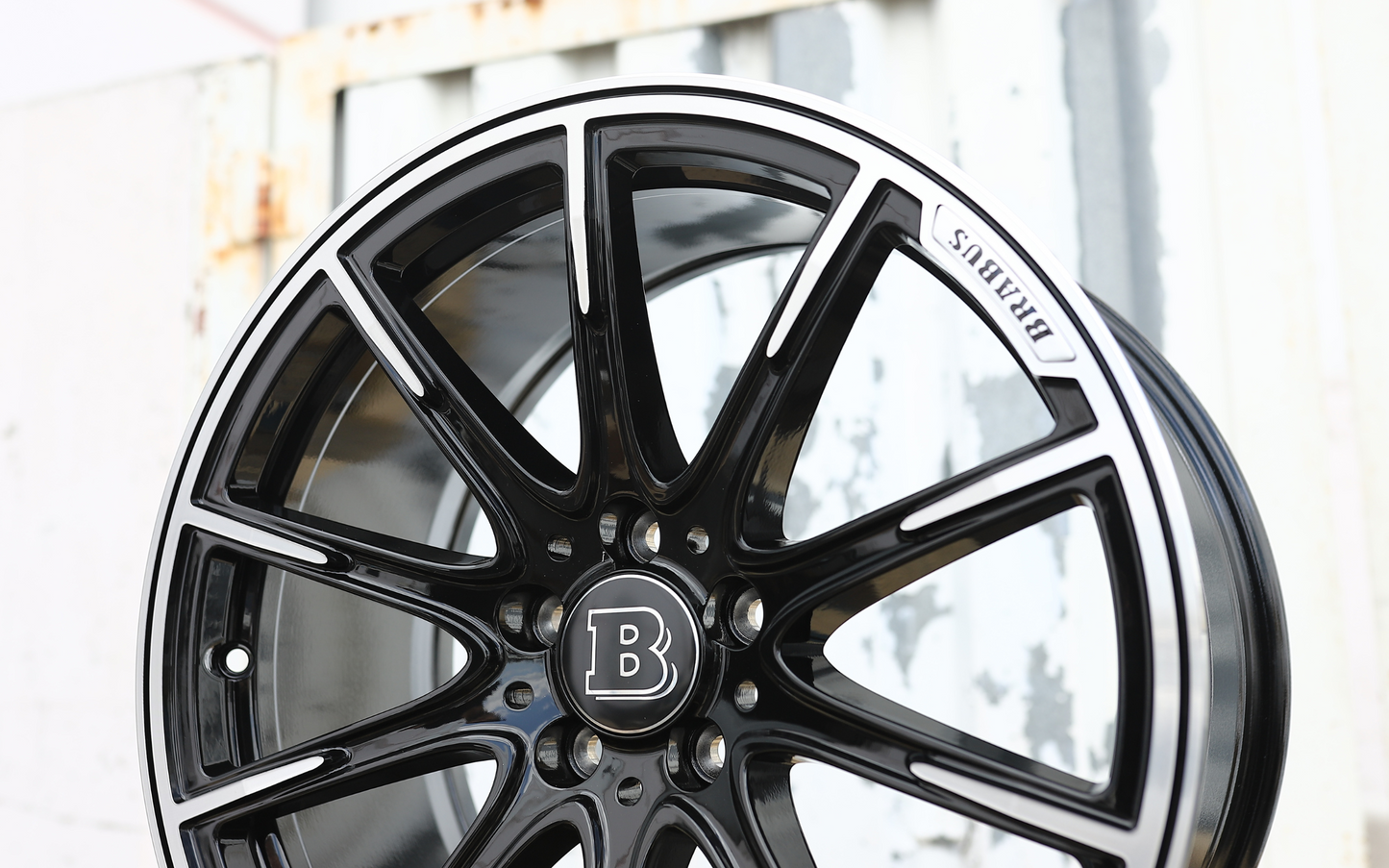 19x8.5"/19x9.5" Black Machine Mercedes BRABUS Style Wheels (5x112) Fits C-Class E-Class S-Class CLS GLC