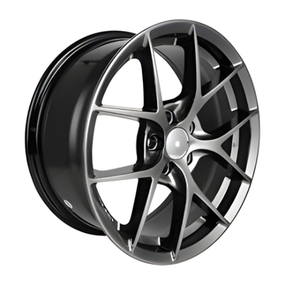 Automotive Wheel Rim Replacement Hyper Black BBS Style 20 Inch