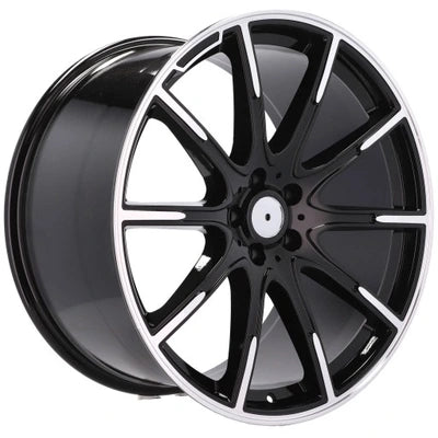 Automotive Wheel Rim Replacement Gloss Black Brabus Style 20 Inch