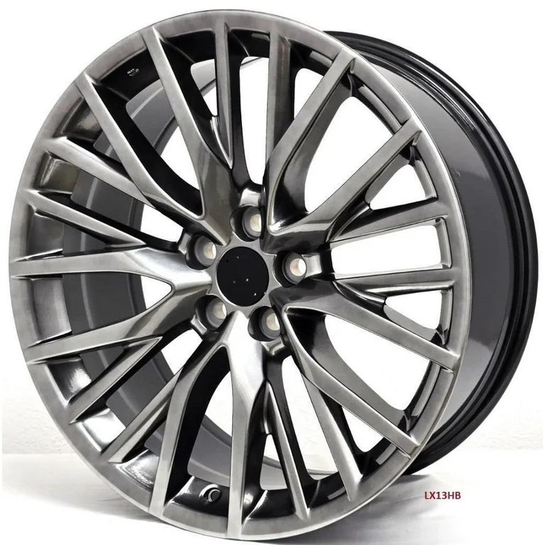 Automotive Wheel Rim Replacement Hyper Black Lexus Style 20 Inch