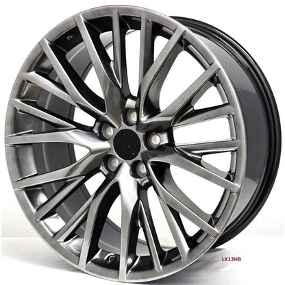 Automotive Wheel Rim Replacement Hyper Black Lexus Style 20 Inch