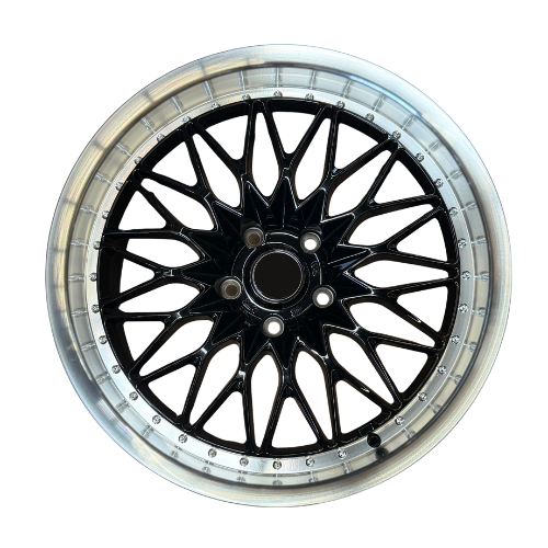 Automotive Wheel Rim Replacement Black Work VSXV Style 19 Inch