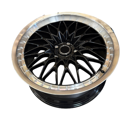 Automotive Wheel Rim Replacement Black Work VSXV Style 19 Inch