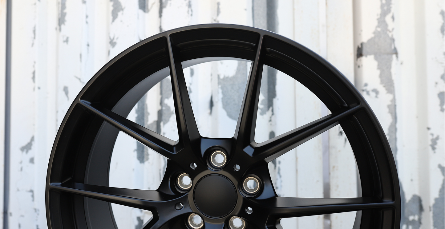 19x8.5"/19x9.5" Satin Black 763M Style Wheels (5x112) Fits BMW G20 G30 X3 X5 3 4 5 Series