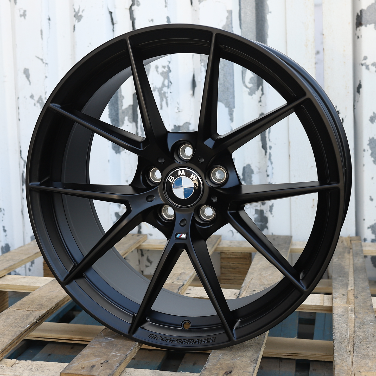 18x8"/18x9" Satin Black 763M Style Wheels (5x120) Fits BMW E90 F30 E60 F10 3 5 7 Series X5 X6