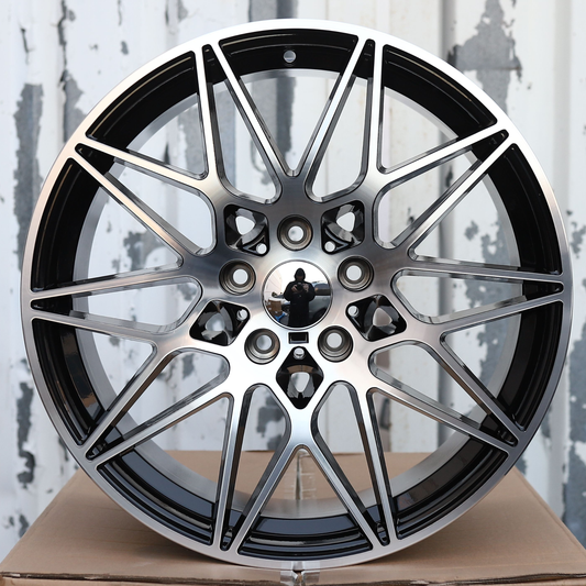 19x9.5" Black Machine 666M Style Wheels (5x112) Fits BMW G20 G30 M3 M4 X3 X5 3 4 5 Series
