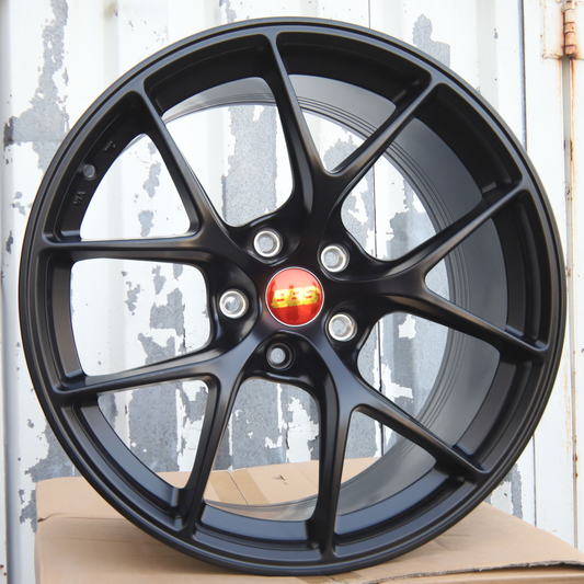 19x9.5" Satin Black Wheels (5x114.3) Fits 370Z G37 Q50 WRX Accord IS300 Mustang