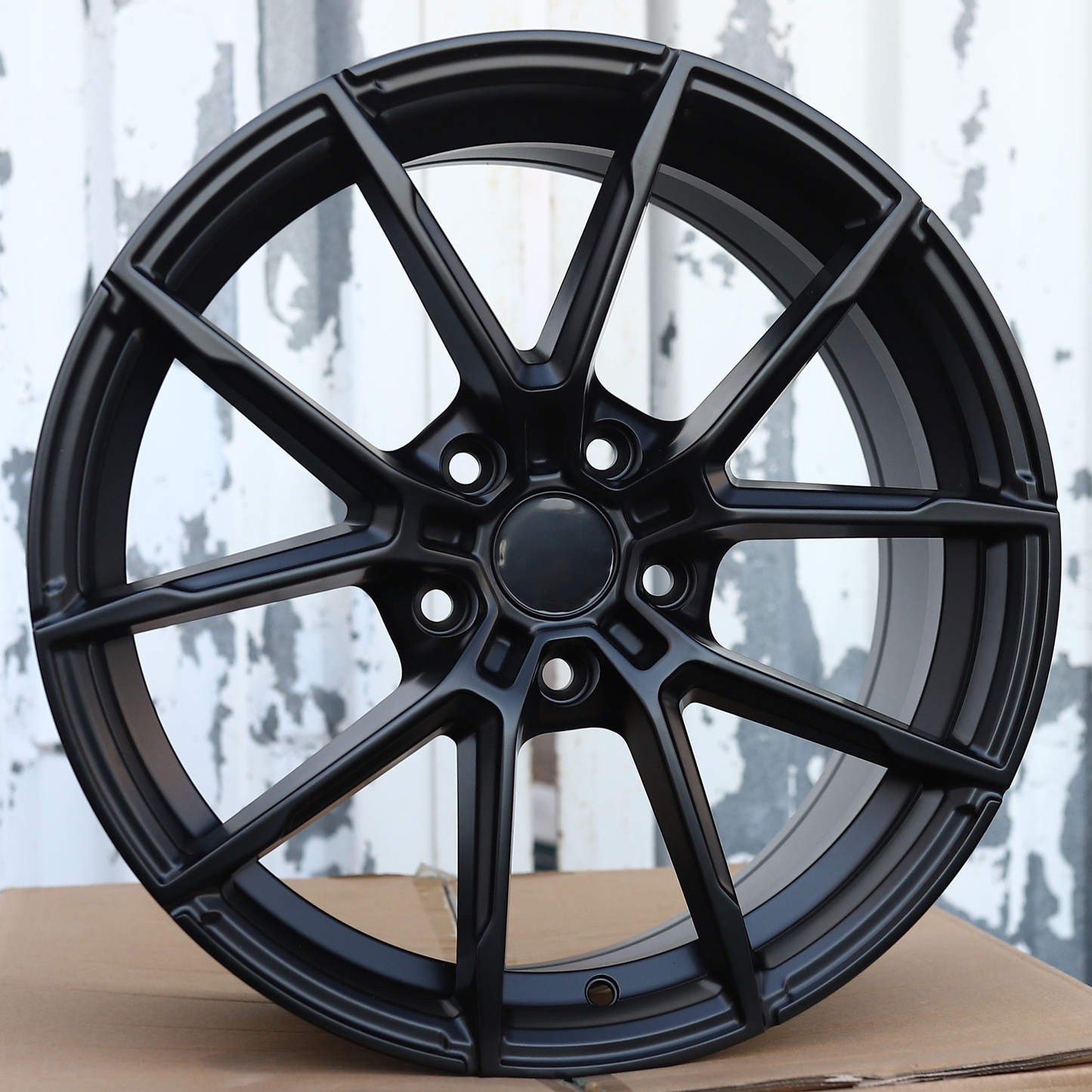 18x8" Satin Black Wheels (5x114.3) Fits Acura Honda Toyota Nissan Infiniti Mazda Hyundai Kia Subaru Ford